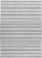Nouveau Stripes Silver/Dark Grey Vloerkleed - 200x300 - Rechthoek - Laagpolig,Structuur Tapijt - Industrieel - Antraciet, Grijs