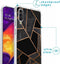 iMoshion Hoesje Geschikt voor Samsung Galaxy A50 / A30s Hoesje Met Koord - iMoshion Design Hoesje met Koord - Zwart / Meerkleurig / Goud / Black Graphic