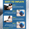 Pilates Stabiliteitsbal Zwart 75 cm - Anti-Burst Fitness & Yoga Bal