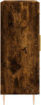 vidaXL - Dressoir - 69,5x34x90 - cm - bewerkt - hout - gerookt - eikenkleurig