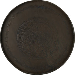 J-Line plateau Rond Klassiek - ijzer - zwart - large