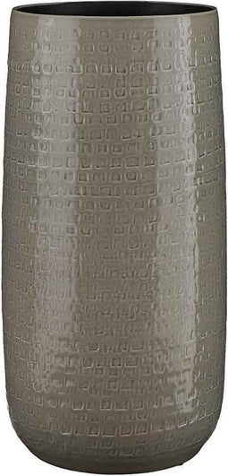 Mica Decorations Floyd Ronde Vaas - H50 x Ø25 cm - Keramiek - Grijs
