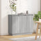 vidaXL - Dressoir - met - LED - - - Grijs - Sonoma, - 90x32x75 - cm, - Gemaakt - van - Houtcomposiet