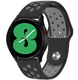 imoshion Siliconen sport bandje - Universeel 20 mm aansluiting - Zwart / Grijs