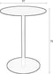Zuiver Snow Bistrotafel Rond 57 cm Metaal Zwart