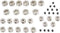 Modelcraft Assortiment stelringen Geschikt voor as: 2 mm, 3 mm, 4 mm, 5 mm, 6 mm Buitendiameter: 7 mm, 8 mm, 8 mm, 10 m