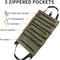 Super Roll Tool Pouch Bags Organizer, Tool Pouch Sling Bag met 5 zakken met ritssluiting, Heavy Duty Canvas Schroevendraaier Spanner Piler Roll Bag voor elektricien, HVAC, loodgieter, timmerman of monteur