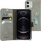 Mobiparts iPhone 12/12 Pro - Classic Wallet Case - Ruimte voor pasjes - Granite Grey