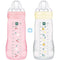 MAM BABY - Easy Active - Flessen met X-flow speen - Berry + Pearl (2 stuks)