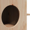 vidaXL - Kattenhuis - 51x35x30 - cm - massief - grenenhout