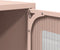 vidaXL - Tv-meubel - 100,5x39x60,5 - cm - staal - roze