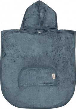 Timboo Poncho met ronde hals - 2-4 jaar - Marin