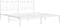 vidaXL - Bedframe - met - hoofdbord - metaal - wit - 180x200 - cm