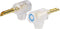 BKL Electronic 0106004 Banaanstekker Stekker, haaks Stift-Ø: 4 mm Zwart 1 stuk(s)