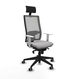 Bureaustoel met hoofdsteun Piqueras y Crespo 4B066G1 Lichtgrijs