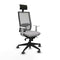 Bureaustoel met hoofdsteun Piqueras y Crespo 4B066G1 Lichtgrijs