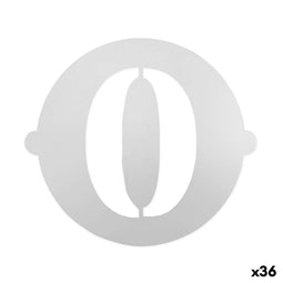 Taartsjabloon Algon 25 cm Cijfer 0 (36 Stuks)
