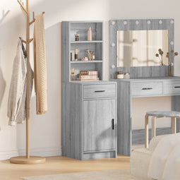 vidaXL - Hoge - Kast - Grijs - Sonoma - 40x41x135 - cm - Gelaagd - Hout