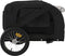 vidaXL - Hondenfietstrailer - oxford - stof - en - ijzer - zwart
