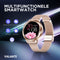 Valante Fem-Fit2 Smartwatch - Smartwatch Dames - Rosé goud staal - 40 mm - Stappenteller - Hartslagmeter - Bloeddrukmeter - Saturatiemeter