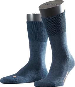 FALKE Run - Anatomische pluche zool sokken unisex - Katoen blauw