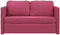 vidaXL - Slaapbank - vloermodel - 2-in-1 - 122x204x55 - cm - fluweel - wijnrood