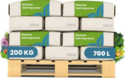 Organifer Biochar - Bodemverbeteraar - 200 kg - Verhoogt bodemvruchtbaarheid en waterretentie