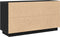 vidaXL - Sideboard - Zwart - Eiken - 102x35x55 - cm - Engineered - Wood