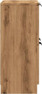 vidaXL - Dressoir - 60x30x70 - cm - bewerkt - hout - artisan - eikenkleurig