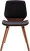vidaXL - Eetkamerstoelen - 2 - st - kunstleer - zwart