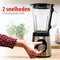 Alpina Blender - Smoothie 1.5L - Mixer 500W met Glazen Kan en 2 Snelheden - Antislip Voetjes