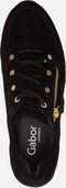 Gabor 76.527 - Dames Sneakers - Suède met rits - Zwart - Maat 37