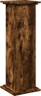 vidaXL - Sokkel - met - opbergruimte - 31x30x90 - cm - bewerkt - hout - gerookt - eiken