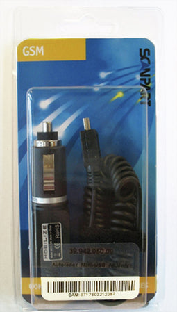 Xccess Autolader Mini USB 1 Meter 1A - Zwart