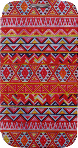 Xccess Book Stand Case Samsung Galaxy S4 I9500/9505 Aztec Orange