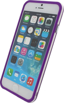 Xccess Bumper Case Apple iPhone 6 Transparant/Purple