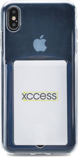Xccess Doorzichtig Hoesje geschikt voor Apple iPhone XS Max Telefoonhoesje Flexibel TPU | Xccess Gelly Card Backcover | Doorzichtig Telefoonhoesje iPhone XS Max | iPhone XS Max Case | Back Cover - Transparant