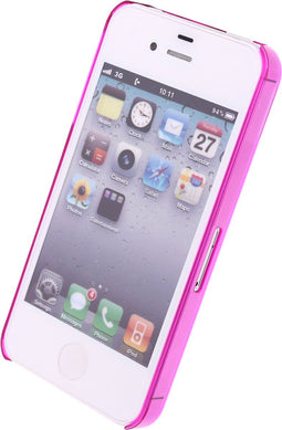 Xccess Hoesje geschikt voor Apple iPhone 4 Telefoonhoesje Flexibel TPU | Xccess Honeycomb Backcover | iPhone 4 Case | Back Cover - Fuchsia | Roze