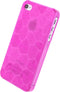 Xccess Hoesje geschikt voor Apple iPhone 4 Telefoonhoesje Flexibel TPU | Xccess Honeycomb Backcover | iPhone 4 Case | Back Cover - Fuchsia | Roze