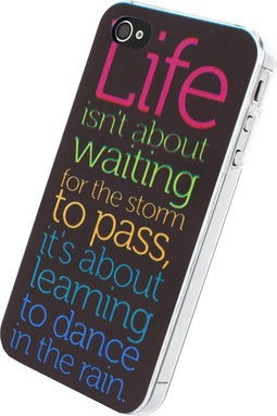 Xccess Hoesje geschikt voor Apple iPhone 4 Telefoonhoesje Hardcase | Xccess Cover Back | iPhone 4 Case | Back Cover - Dance In The Rain | Zwart