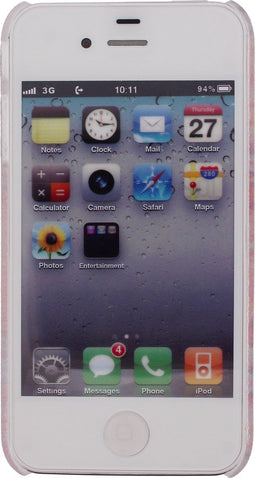 Xccess Hoesje geschikt voor Apple iPhone 4 Telefoonhoesje Hardcase | Xccess Cover Back | iPhone 4 Case | Back Cover - Orange Aztec | Rood