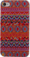 Xccess Hoesje geschikt voor Apple iPhone 4 Telefoonhoesje Hardcase | Xccess Cover Back | iPhone 4 Case | Back Cover - Orange Aztec | Rood