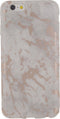 Xccess Hoesje geschikt voor Apple iPhone 6 Telefoonhoesje Flexibel TPU | Xccess Case Backcover | iPhone 6 Case | Back Cover - Marble Electroplating White | Wit