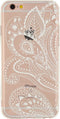 Xccess Hoesje geschikt voor Apple iPhone 6 Telefoonhoesje Flexibel TPU | Xccess Case Backcover | iPhone 6 Case | Back Cover - Mandala Leaf | Wit