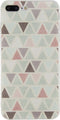 Xccess Hoesje geschikt voor Apple iPhone 7 Plus Telefoonhoesje Flexibel TPU | Xccess Case Backcover | iPhone 7 Plus Case | Back Cover - Pastel Triangular | Wit