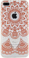 Xccess Hoesje geschikt voor Apple iPhone 7 Plus Telefoonhoesje Flexibel TPU Extra Dun | Xccess Thin Backcover | iPhone 7 Plus Case | Back Cover - Orange Oriental | Oranje