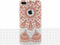 Xccess Hoesje geschikt voor Apple iPhone 7 Plus Telefoonhoesje Flexibel TPU Extra Dun | Xccess Thin Backcover | iPhone 7 Plus Case | Back Cover - Orange Oriental | Oranje