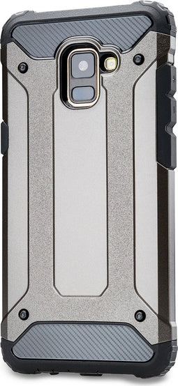 Xccess Hoesje geschikt voor Samsung Galaxy A8 Plus (2018) Telefoonhoesje Hardcase | Xccess Tough Backcover Shockproof | Schokbestendig Galaxy A8 Plus (2018) Telefoonhoesje | Anti Shock Proof - Zwart