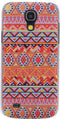 Xccess Hoesje geschikt voor Samsung Galaxy S4 Mini Telefoonhoesje Hardcase | Xccess Cover Back | Galaxy S4 Mini Case | Back Cover - Orange Aztec | Rood