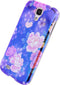 Xccess Hoesje geschikt voor Samsung Galaxy S4 Telefoonhoesje Hardcase | Xccess Oil Cover Backcover | Galaxy S4 Case | Back Cover - Purple Flower | Paars